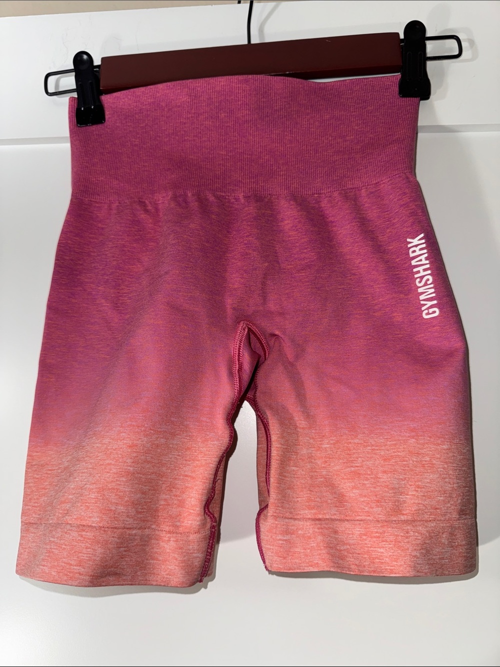 Gymshark Pink to Coral Ombre High-Waist Leggings Sz XS